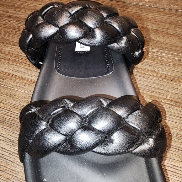 STEVE MADDEN Women's Hilary Braided Sandals Black 7M - Picture 9 of 9